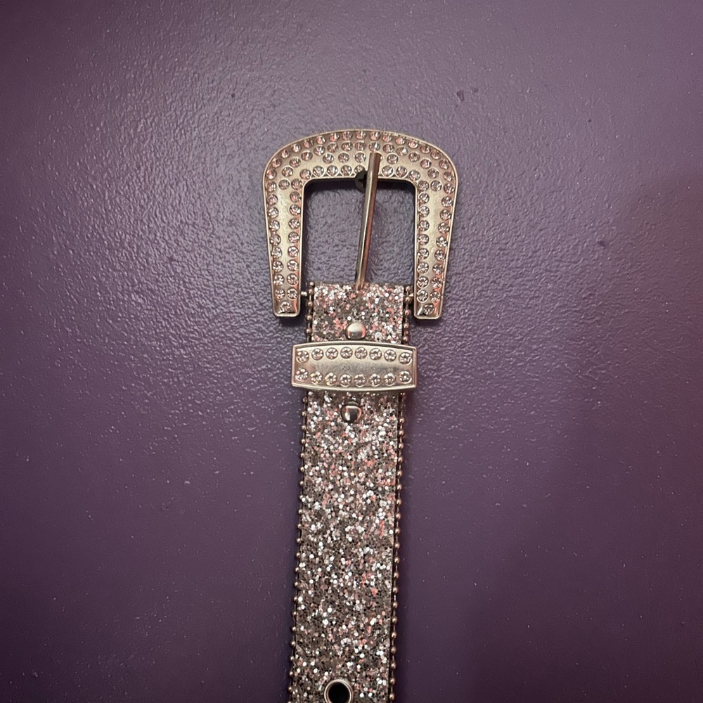 Sparkling Silver Women's Belt